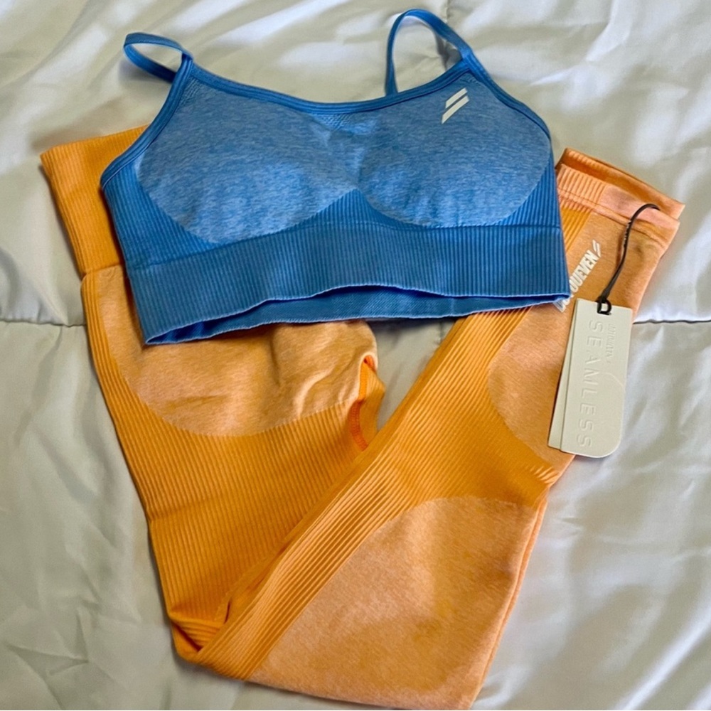Blue and Orange Women's DYE Athletic Set